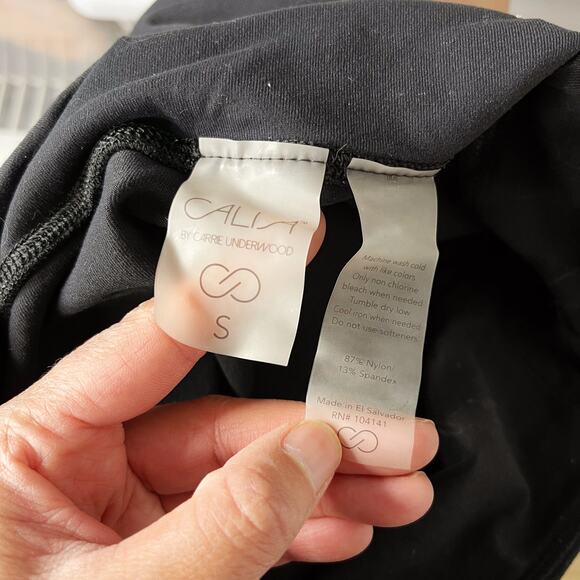 Calia By Carrie Underwood Small Set of 2 Black Leggings Energize Criss Cross - Picture 6 of 11